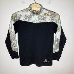 Kings Camo Mens‎ Long Sleeve 1/4 Zip Pullover Size Large